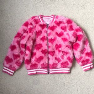 Girls Design History Faux Fur Bomber Jacket 5
